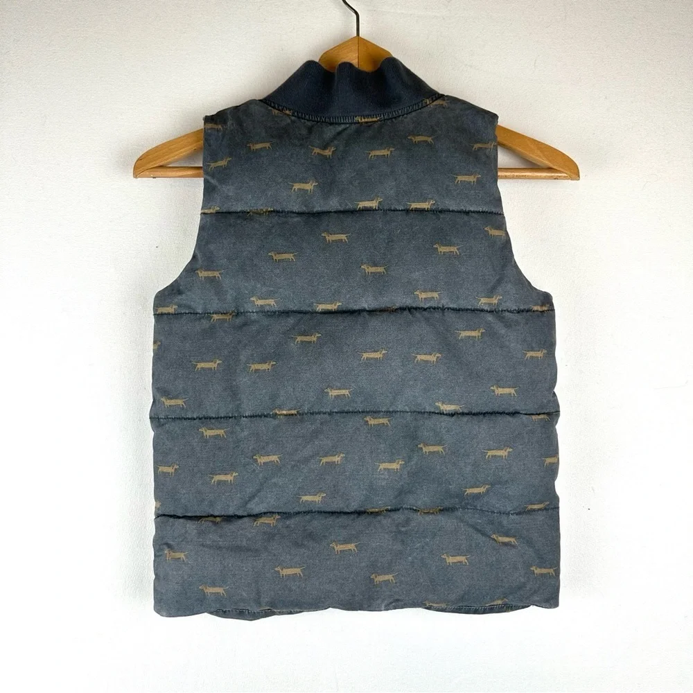 Jamie Kay Kids Basil The Dog Printed Puffer Vest